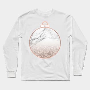 Rose gold Christmas bauble II Long Sleeve T-Shirt